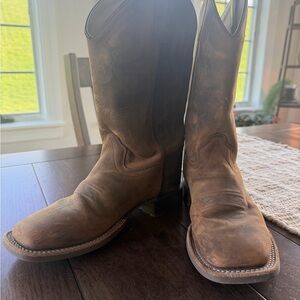 Big Kid Brown Old West Cowboy Boots